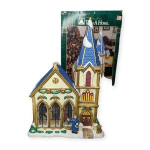 Vintage Trim A Home Ceramic St Paul's Church Christmas Village Building
